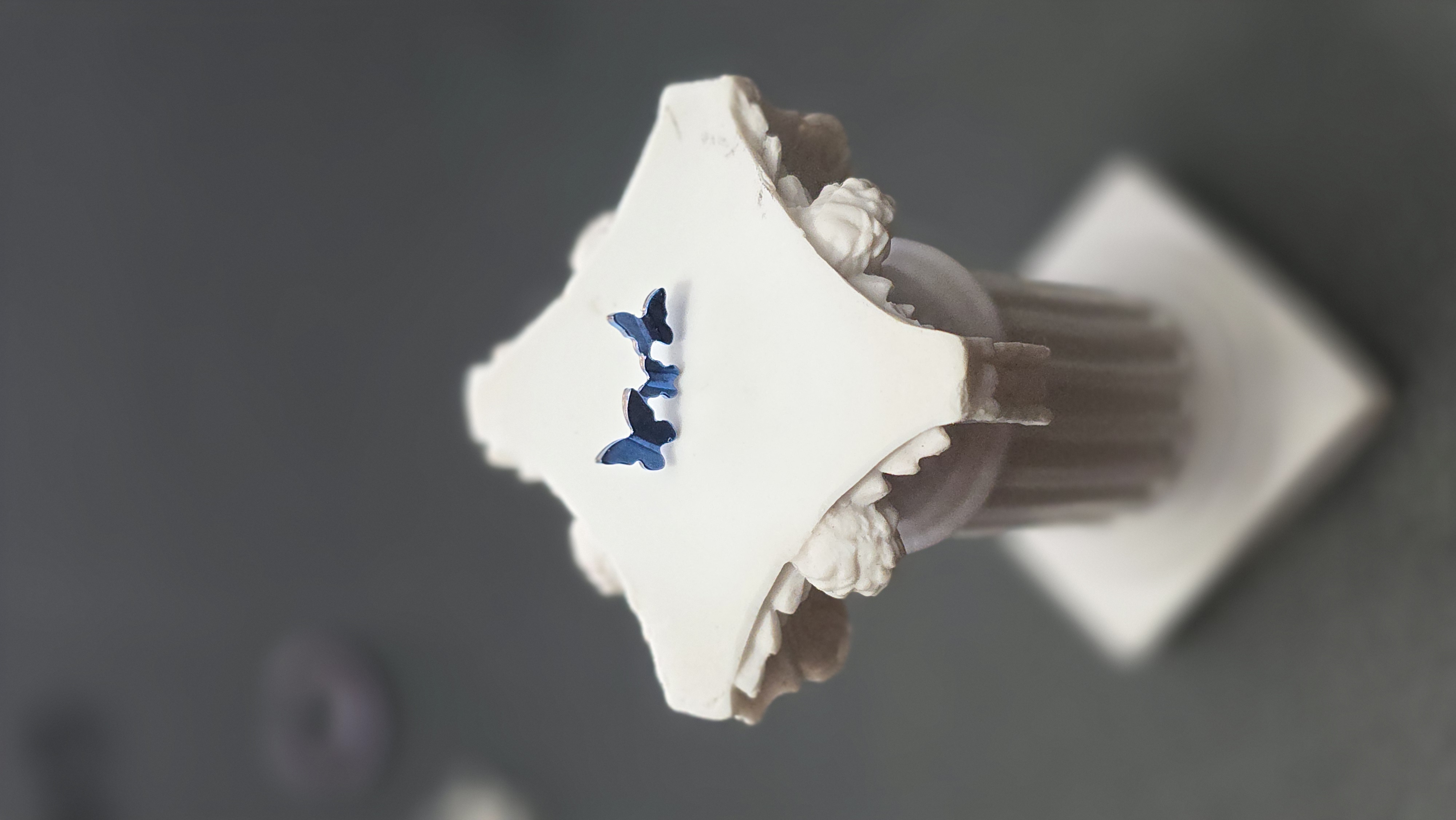 Top Moon Mariposas Azul