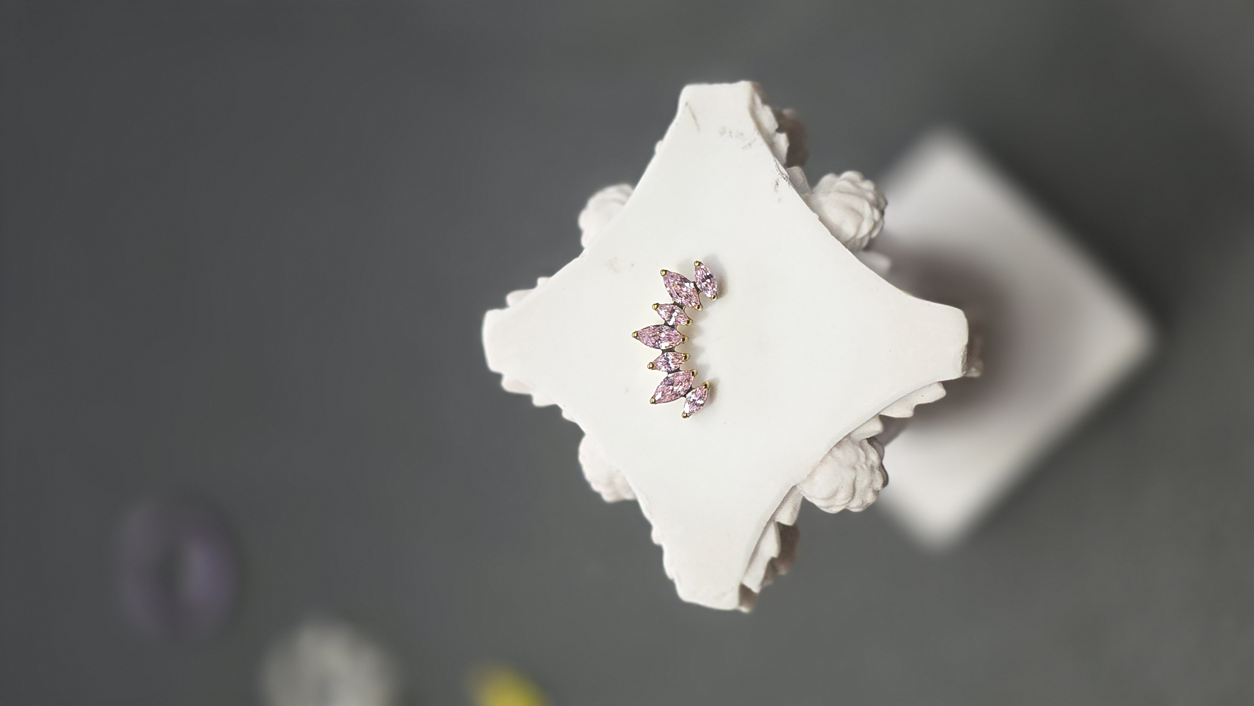 Top Moon Zirconia Rosa