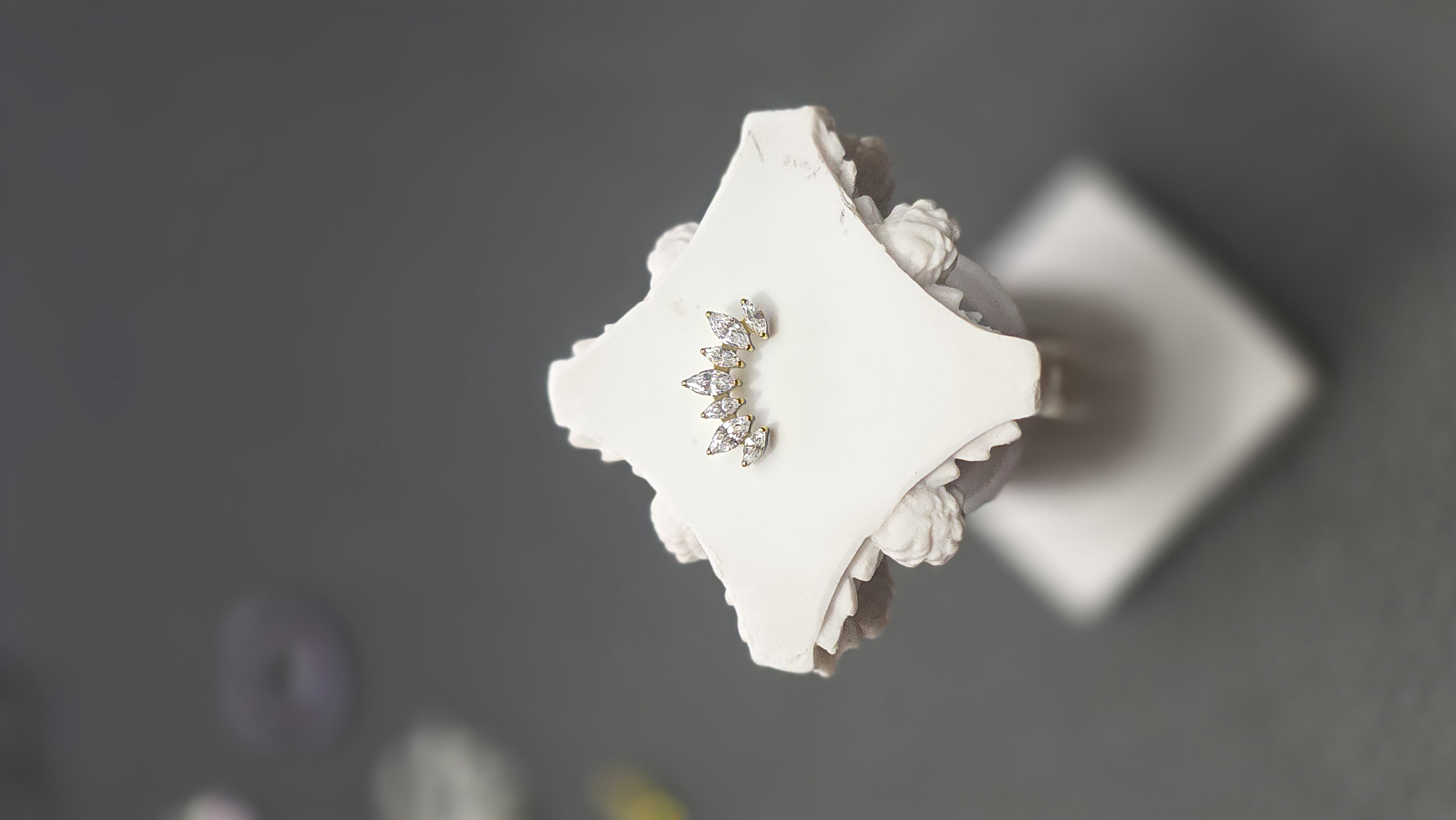 Top Moon Zirconia Blanca