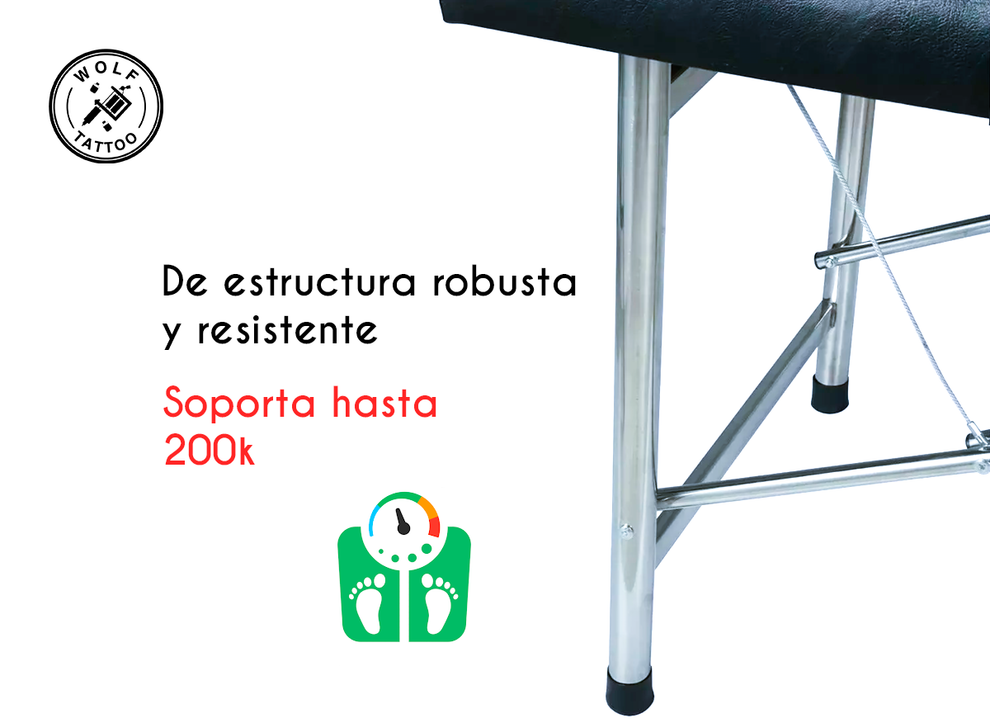 Camilla Portátil Para Tatuajes