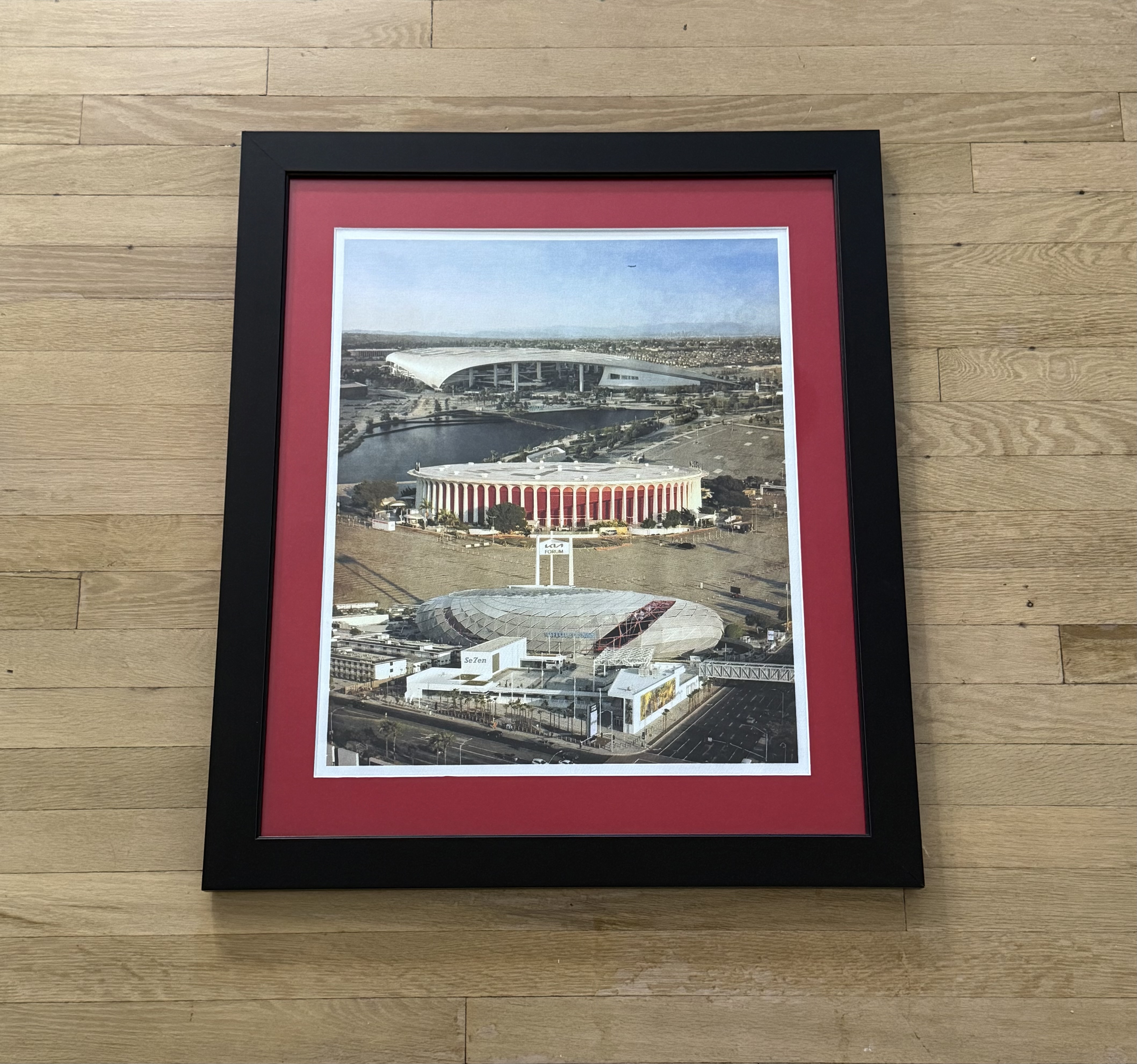 City of Champions Red Matting 20 x 24