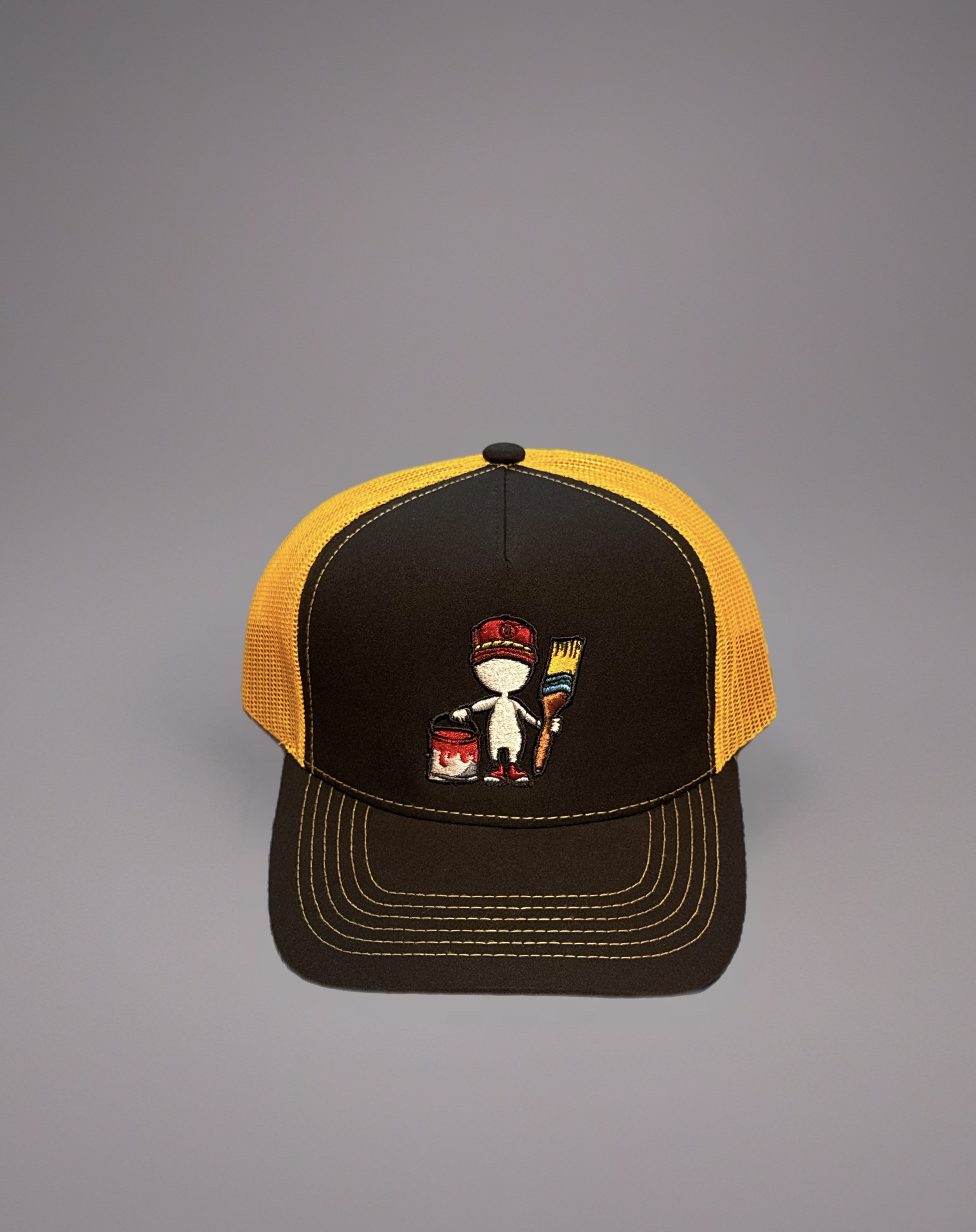UTM Mascot Black and Yellow Trucker Snapback 