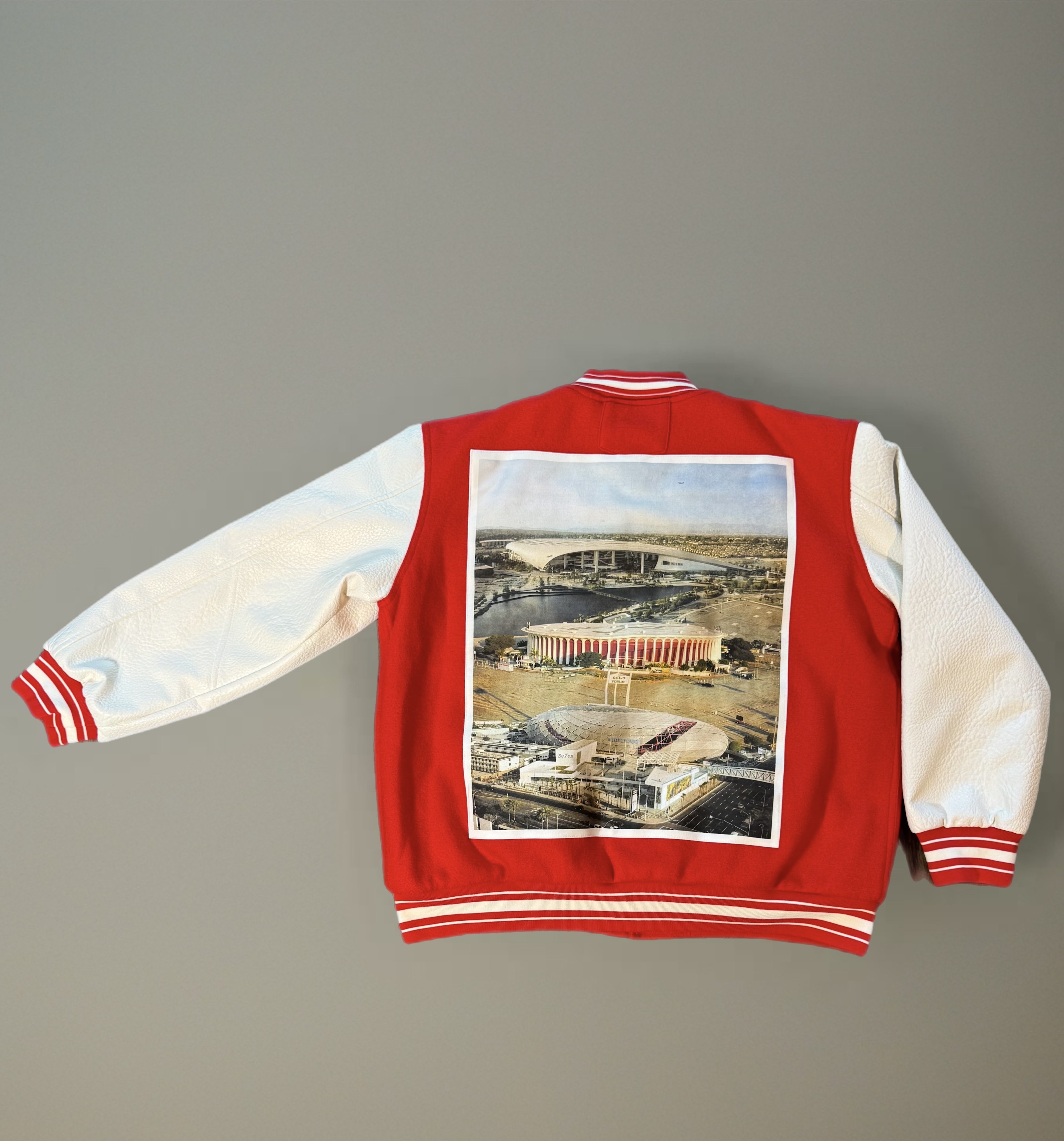 UTM Mascot City Of Champions Red Varsity Jacket 