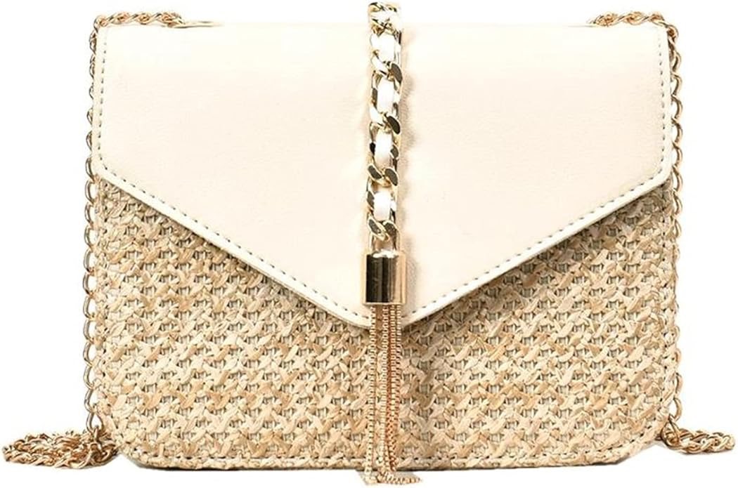 Sac à main en paille et cuir