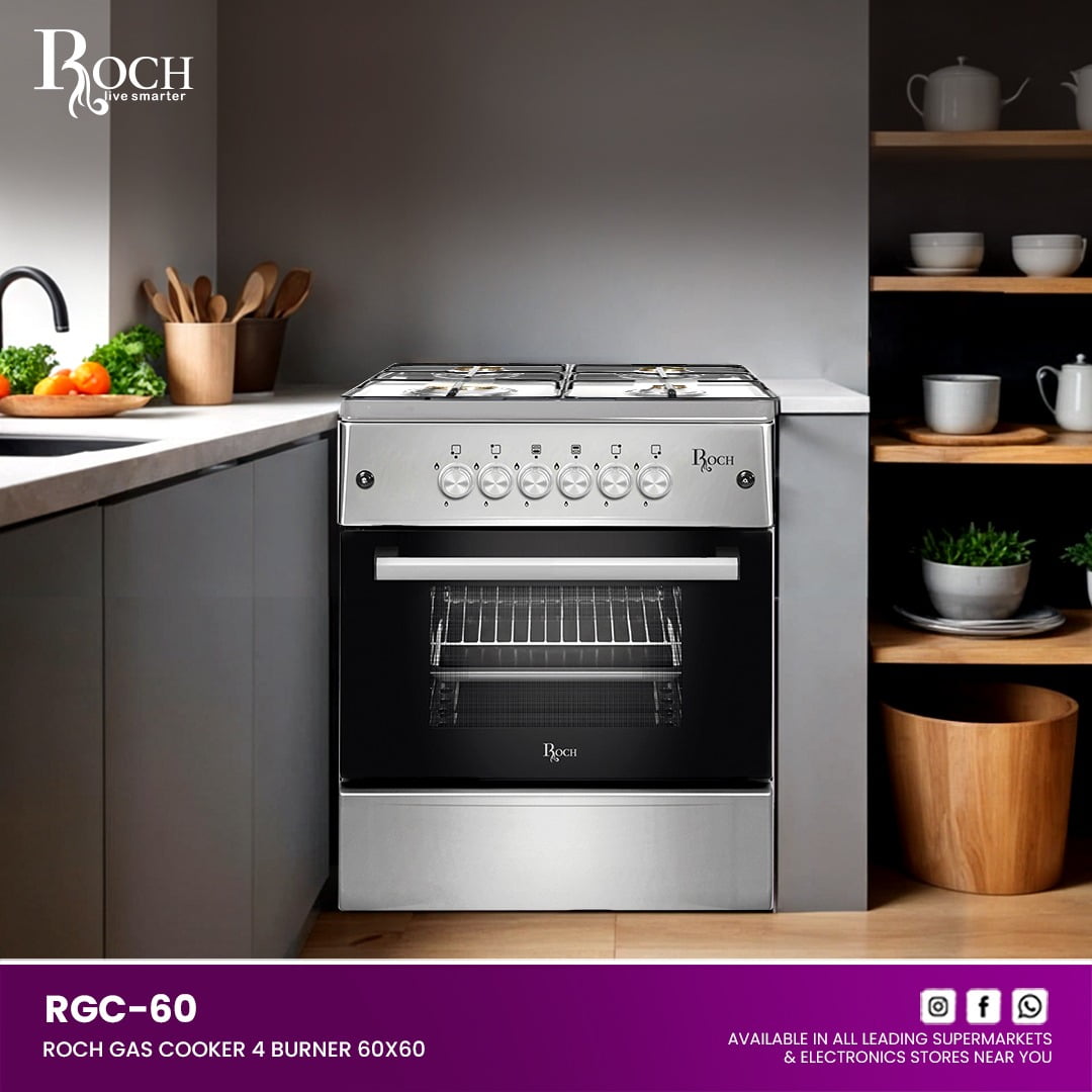 Roch 60X60 Gas cooker-3,700ghc