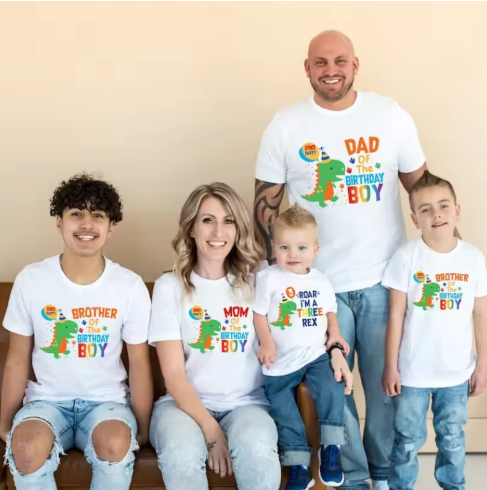 Family Dinosaur Birthday T-Shirts