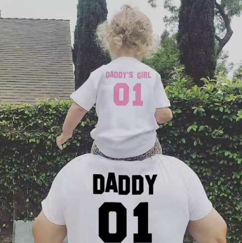Daddy and Daughter Matching T-Shirts