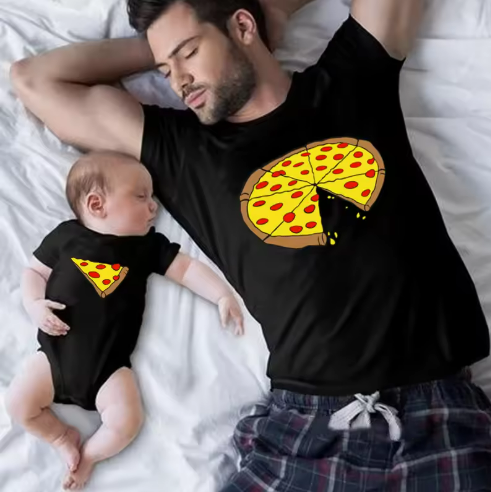 Family Pizza T-Shirt Set