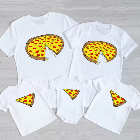 Family Pizza T-Shirt Set