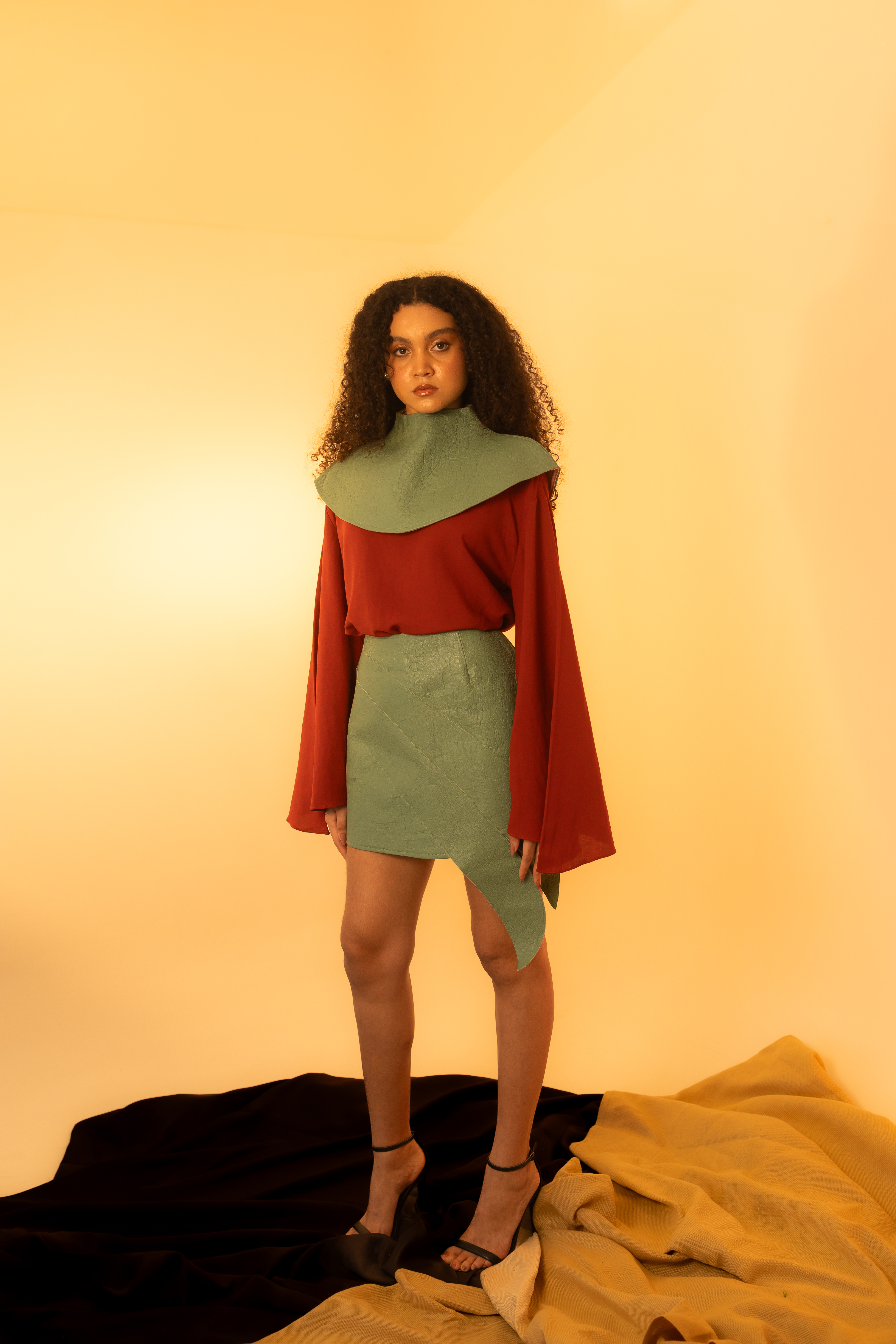 Saia Ananas Okra 2 Folhas🍍 