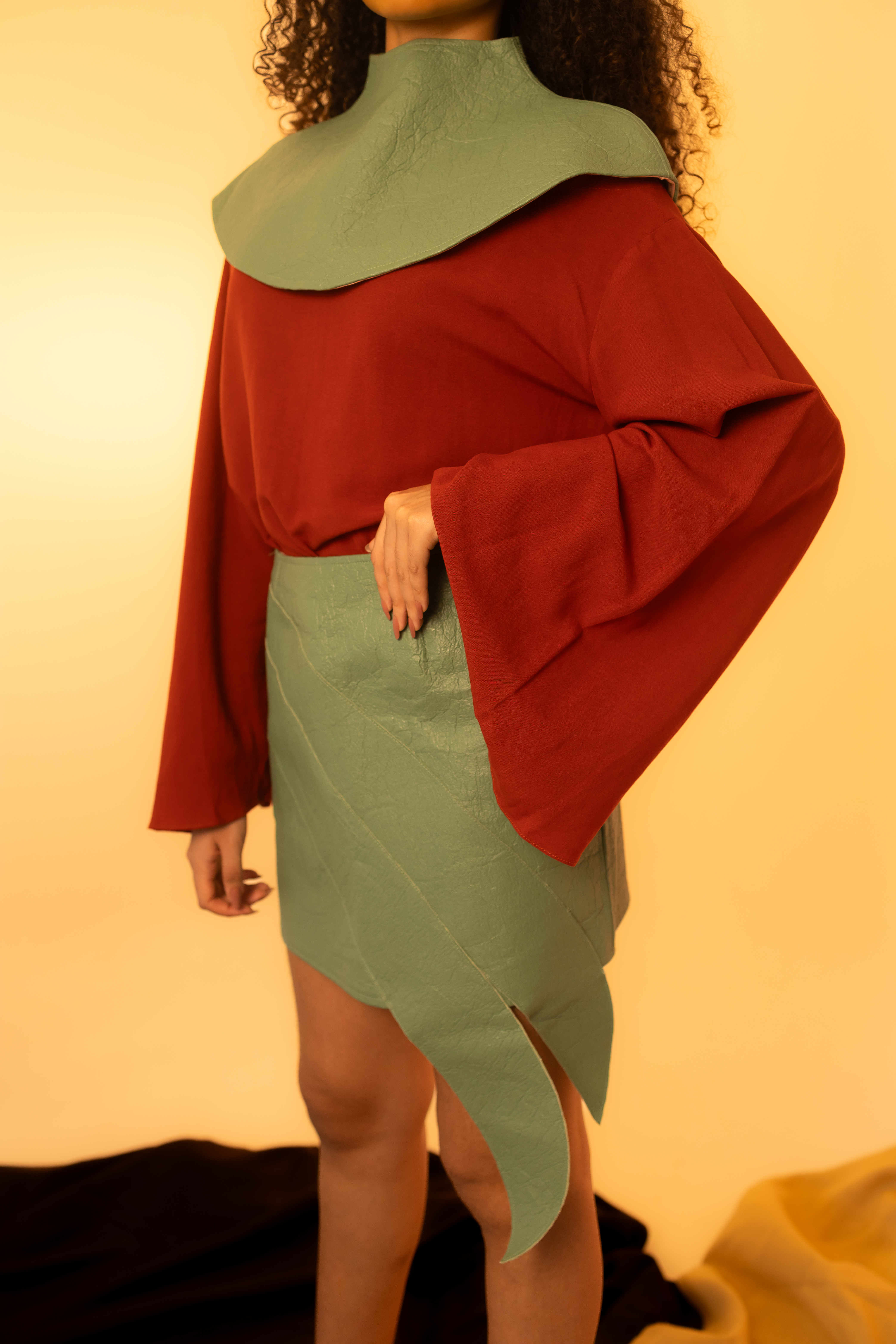 Saia Ananas Okra 2 Folhas🍍 