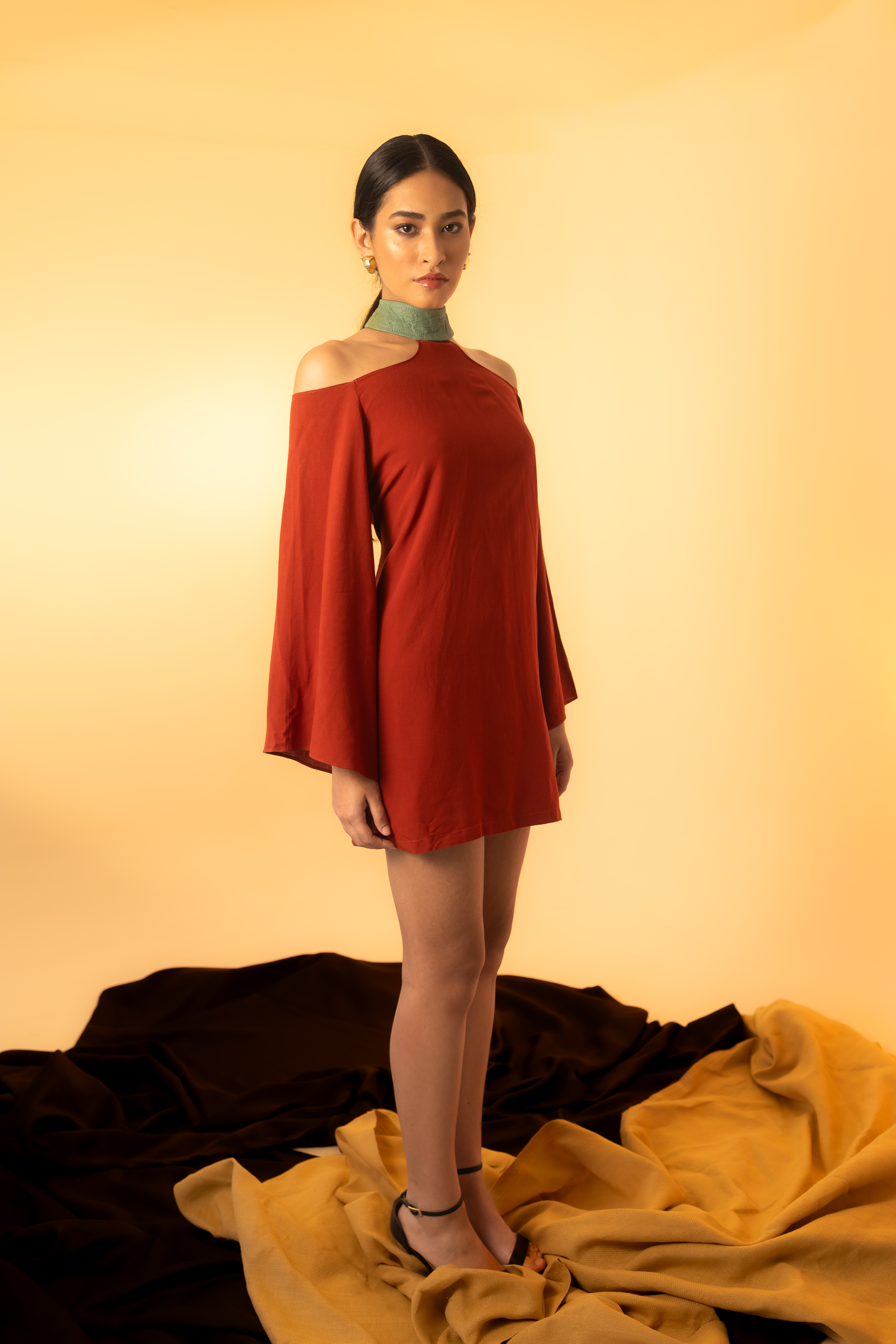 Vestido Terraconta com Ananas Okra 🍍