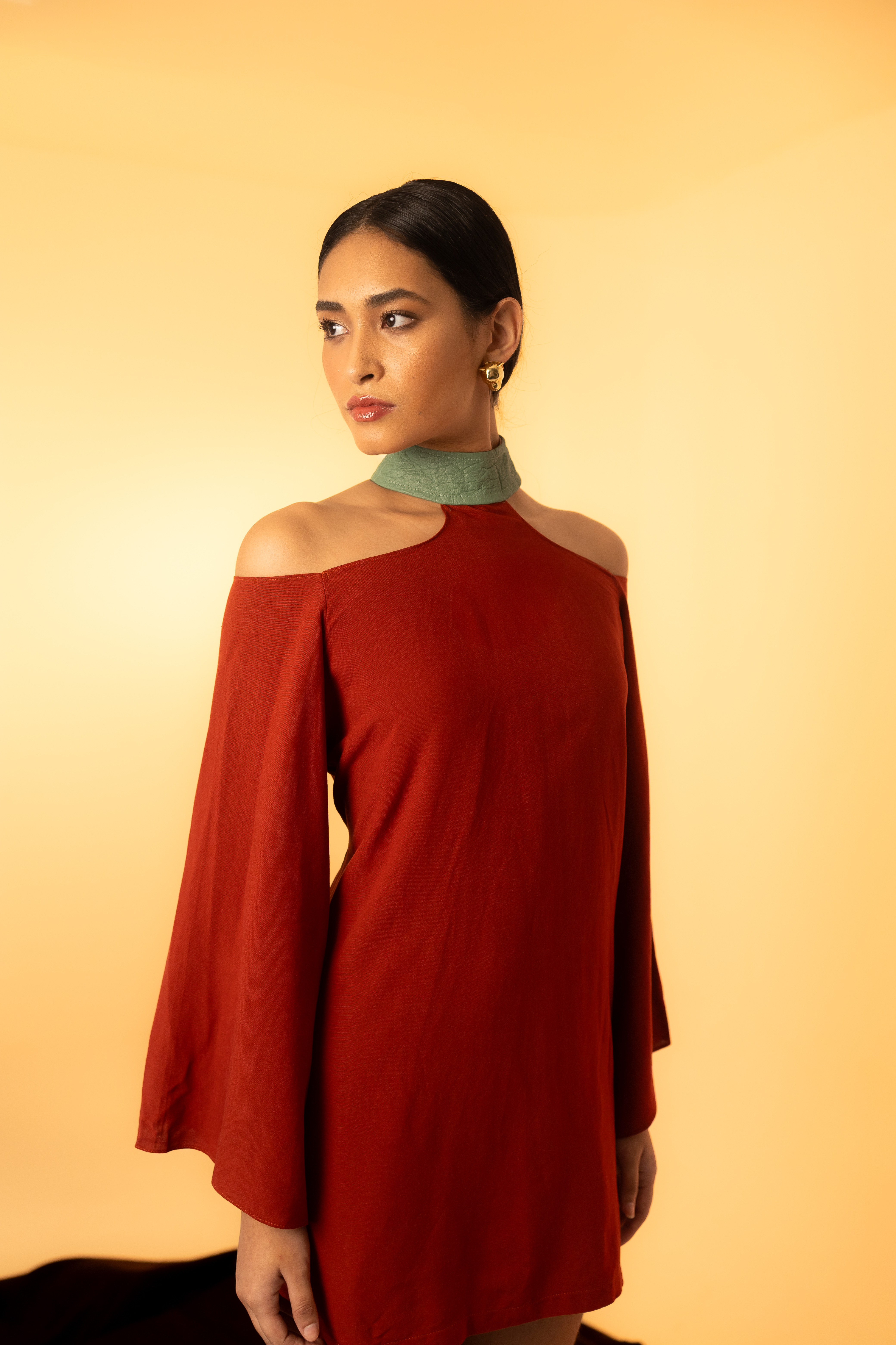 Vestido Terraconta com Ananas Okra 🍍