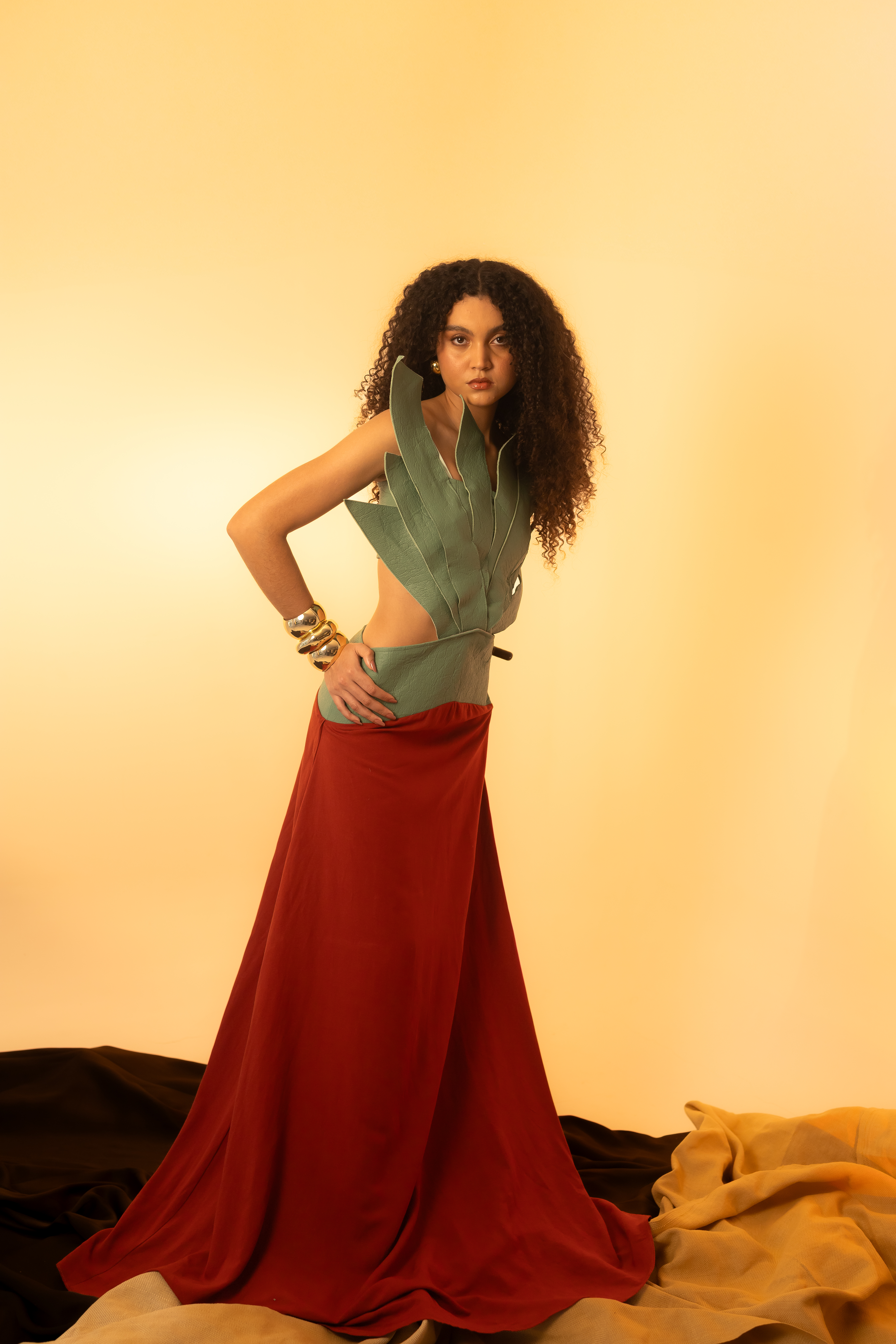 Vestido Coroa Ananas Okra 🍍