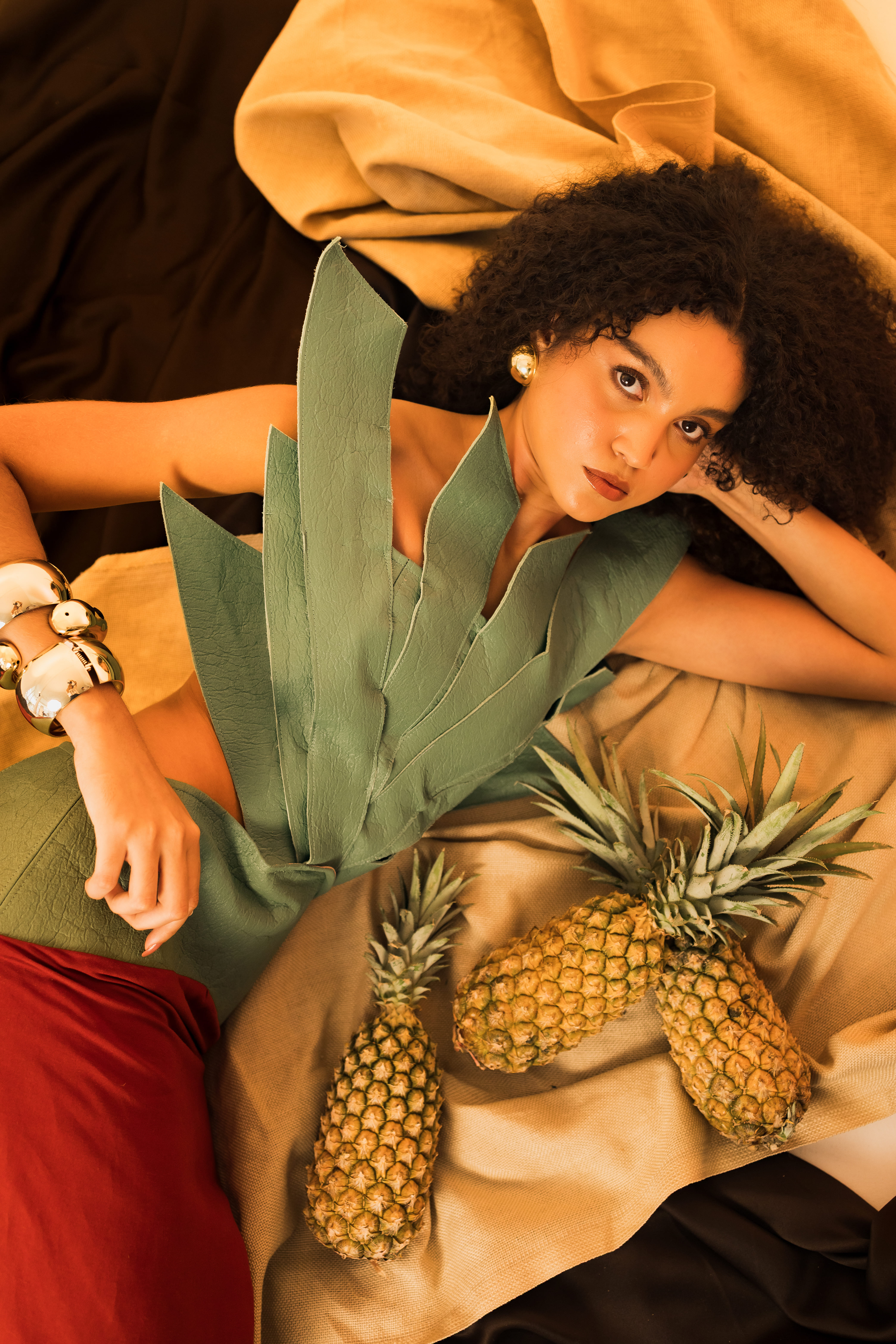 Vestido Coroa Ananas Okra 🍍