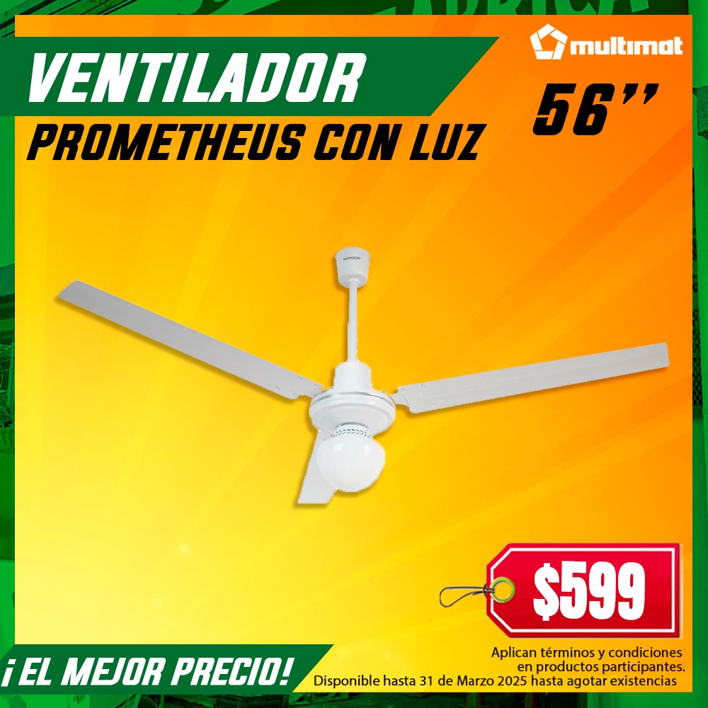 Ventilador Prometheus con Luz