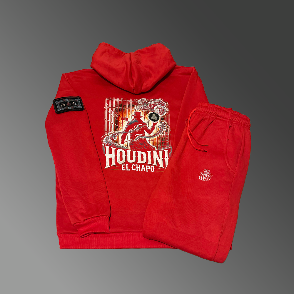 Red Hoodie and Jogger Set