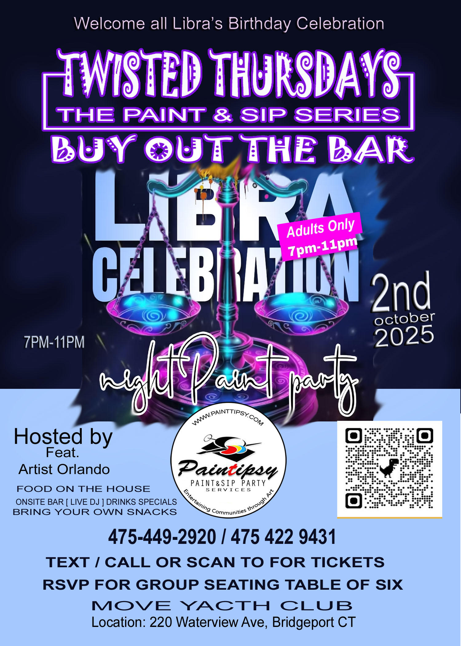 PaintTipsy Public Paint Party Event  General Admission Ticket