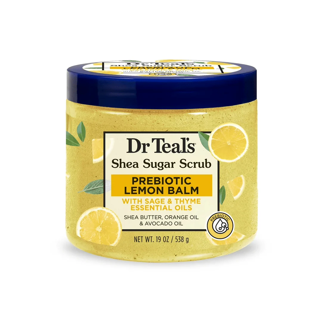 Dr Teal's Shea Sugar Scrub Prebiotic Lemon Balm