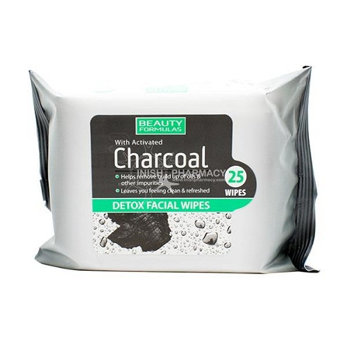 Beauty Formulas Charcoal Detox Facial Wipes