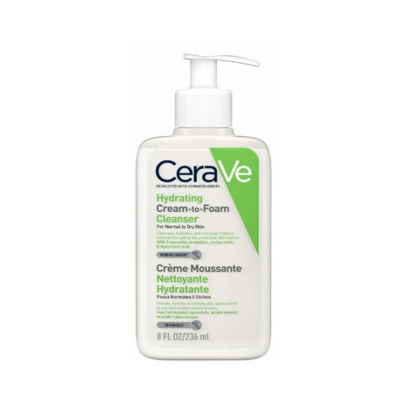 CeraVe Hydrating Cream-to-Foam Cleanser