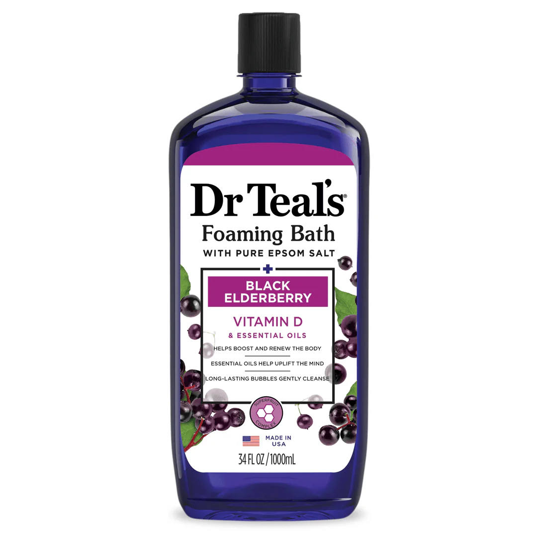 Dr Teal's Foaming Bath Black Elderberry