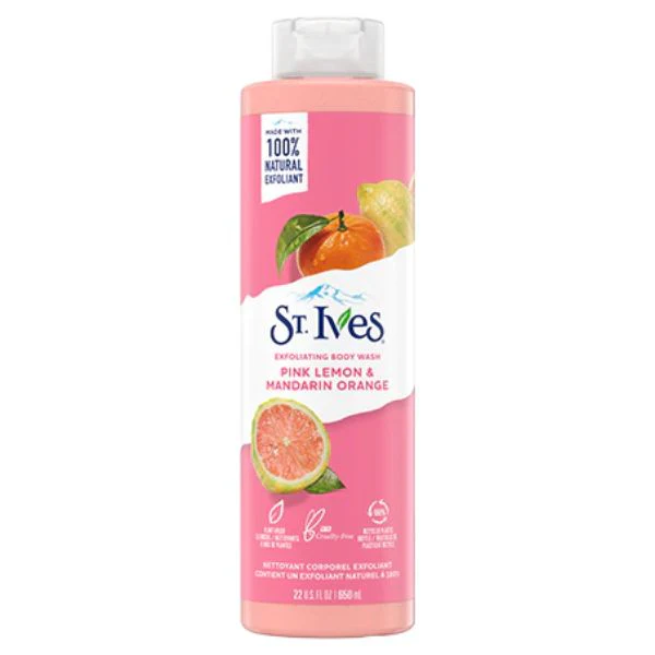St. Ives Exfoliating Body Wash Pink Lemon & Mandarin Orange