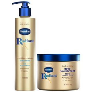 Vaseline Radiant Nourishing Body Lotion and Cream