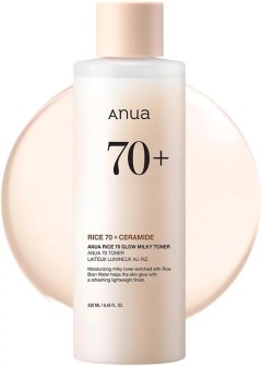 Anua 70+ Rice 70 + Ceramide Glow Milky Toner