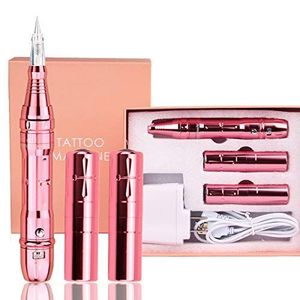 Professional Pink Tattoo Pen Machine Kit