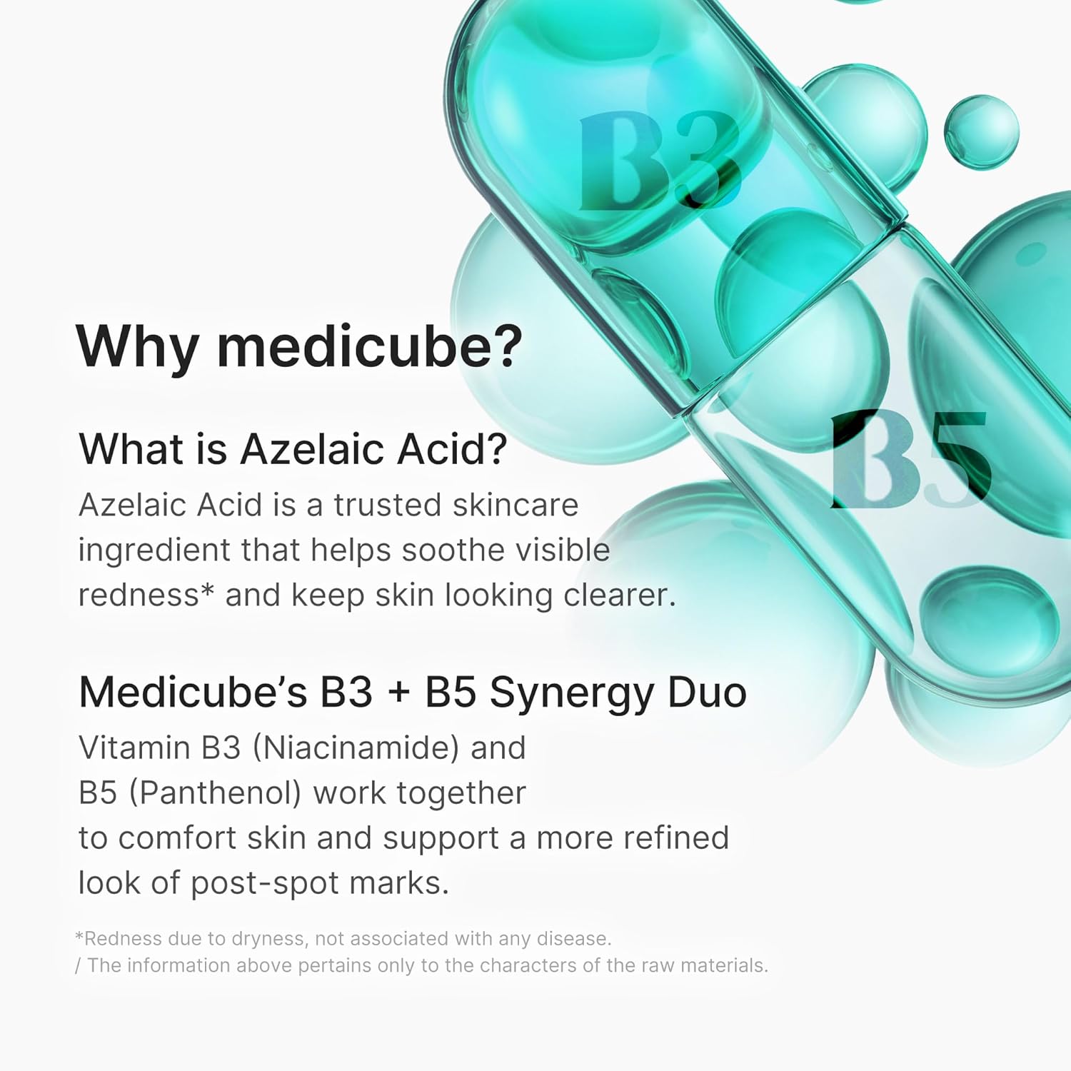 medicube Azelaic Acid 10 Soothing Serum | Clarifying Serum for Troubled & Oily-Prone Skin with B3+B5 | Stressed Skin Calming & Post-Blemish Tone Care | Korean Skincare 30ml, 1.01 fl oz
