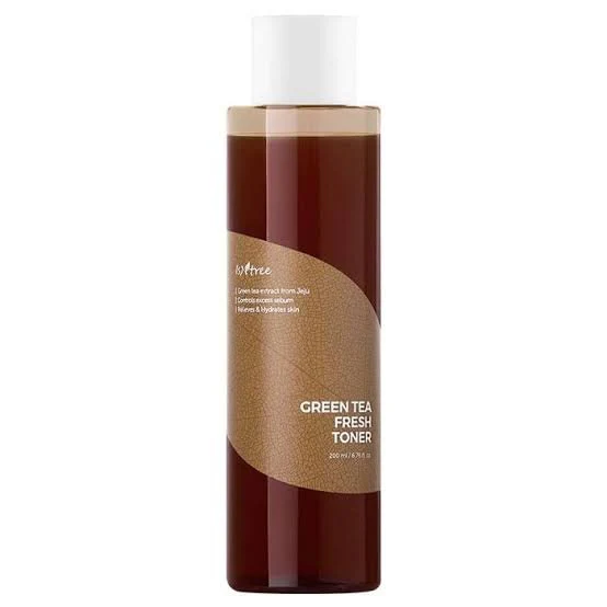 ISNTREE Green Tea Fresh Toner | Korean Toner with Green Tea | Hydrating Facial Toner for Oily Skin, Sebum Control & Refreshing Care, 6.76 fl oz