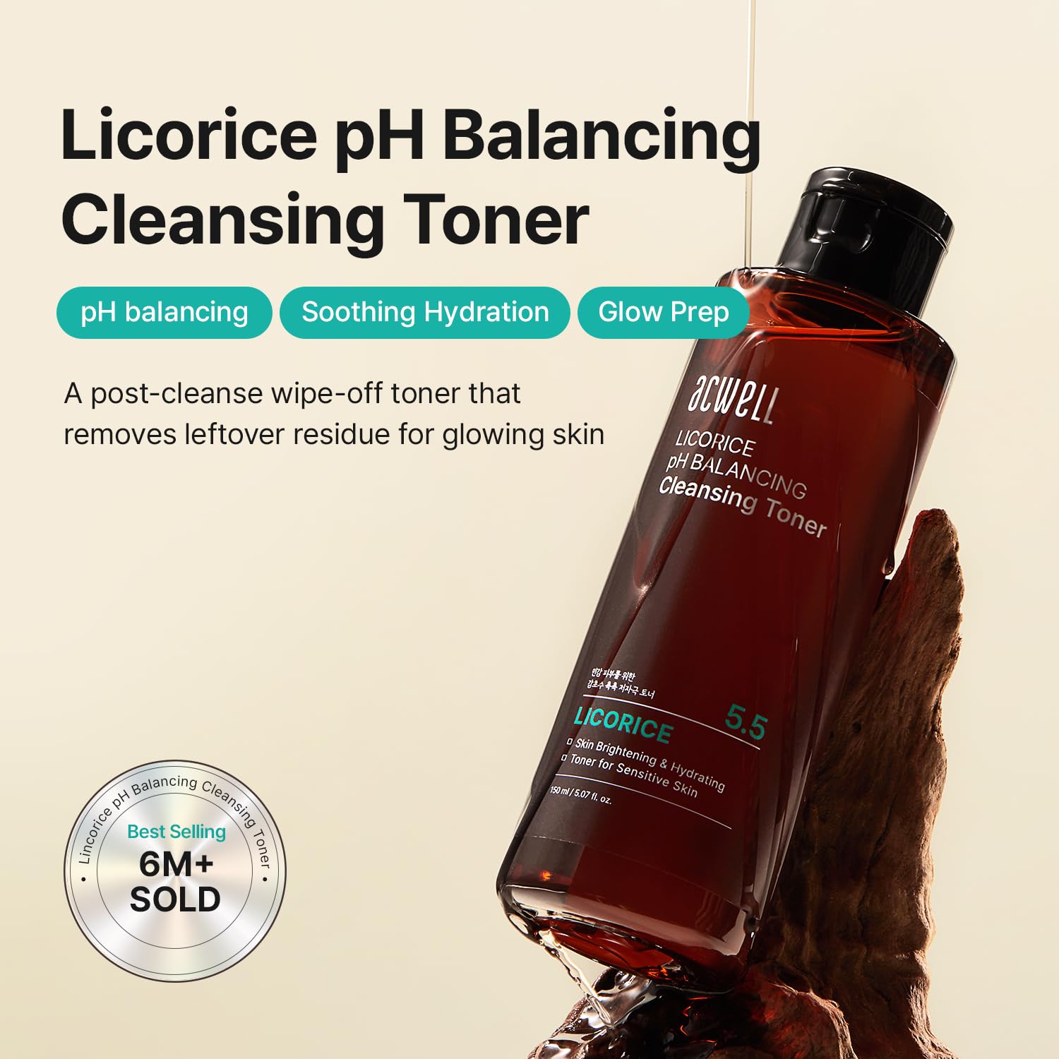 Acwell 5.5 Licorice pH Balancing Cleansing Toner 150ml