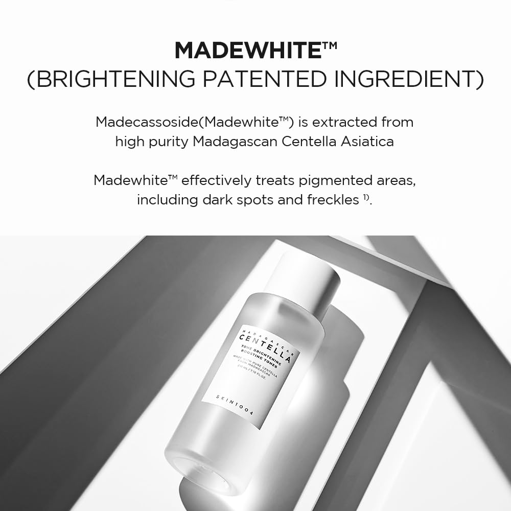 SKIN1004 Tone Balancing Boosting Toner, Korean Face Toner for Uneven Skin Tone, Centella Toner with Niacinamide & MadeWhite, Gentle Exfoliating, Radiant Skin, Korean Skin Care, 7.10 fl.oz / 210ml