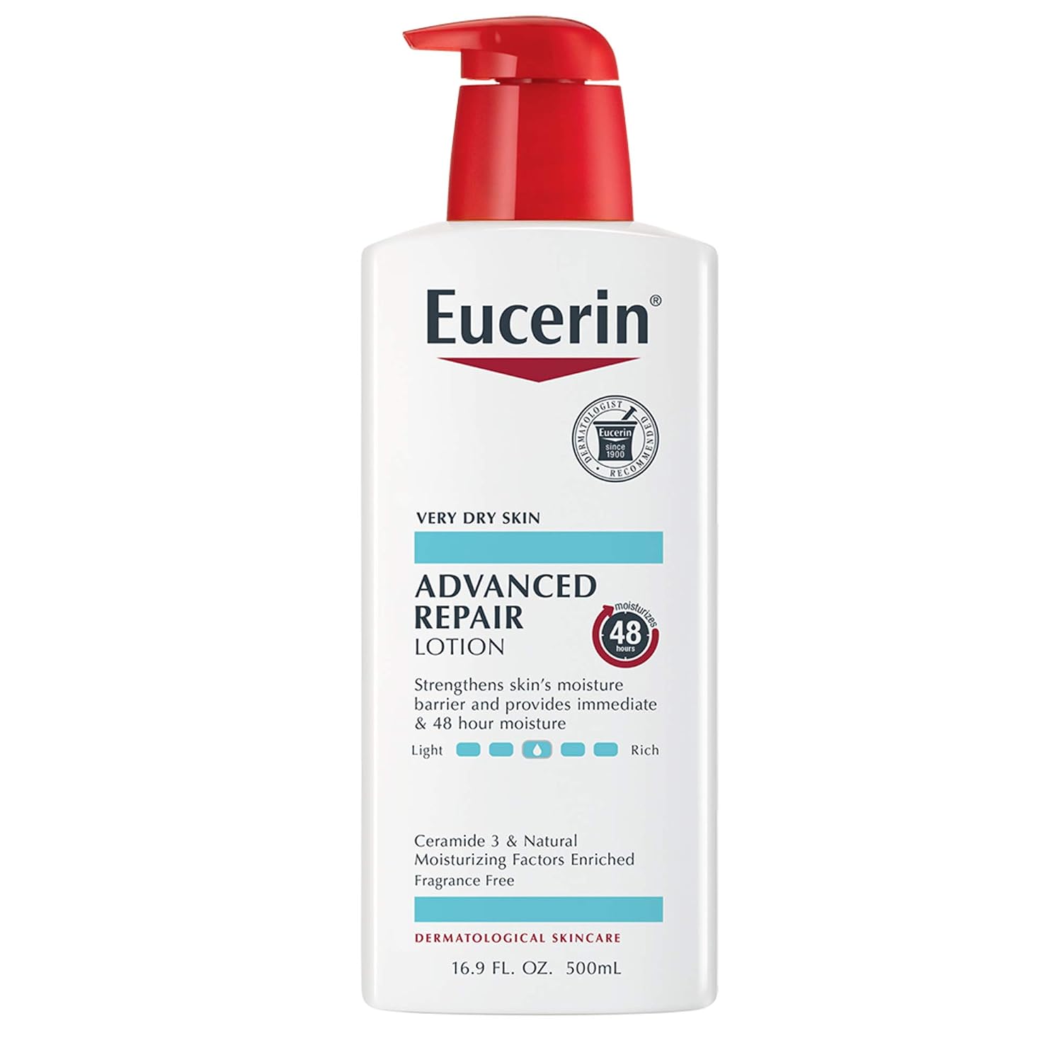 Eucerin Advanced Repair Lotion - Fragrance Free, Full Body Lotion for Very Dry Skin - 16.9 fl. oz.