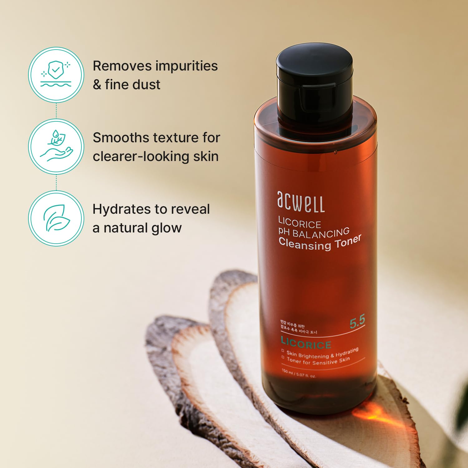 Acwell 5.5 Licorice pH Balancing Cleansing Toner 150ml