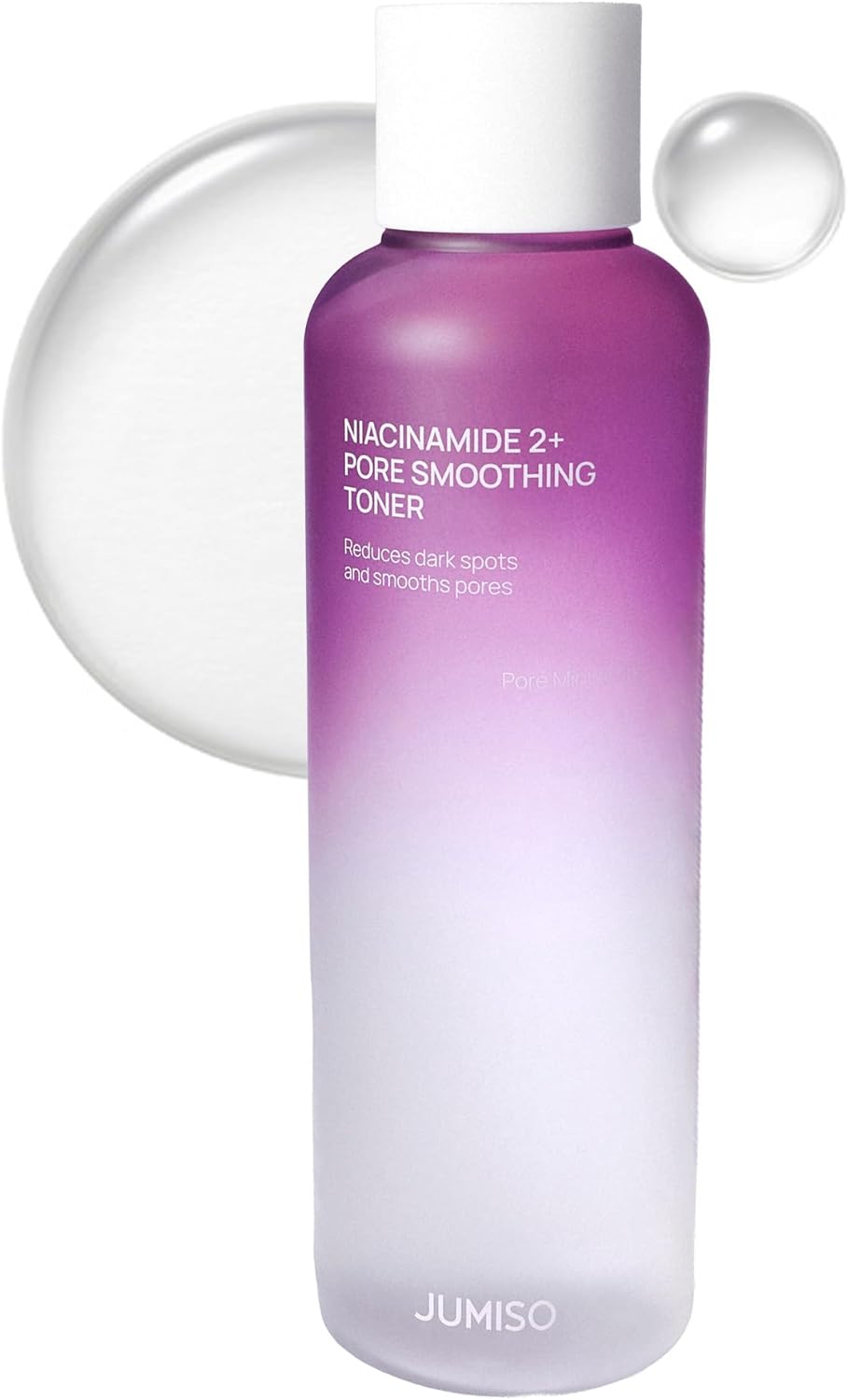 JUMISO Niacinamide PHA BHA Exfoliating Toner for Pores, 6.93 fl oz | Non-sticky PHA + BHA toner smooths bumpy texture & refines pores, with niacinamide & TXA. No AHA sting, fragrance-free.