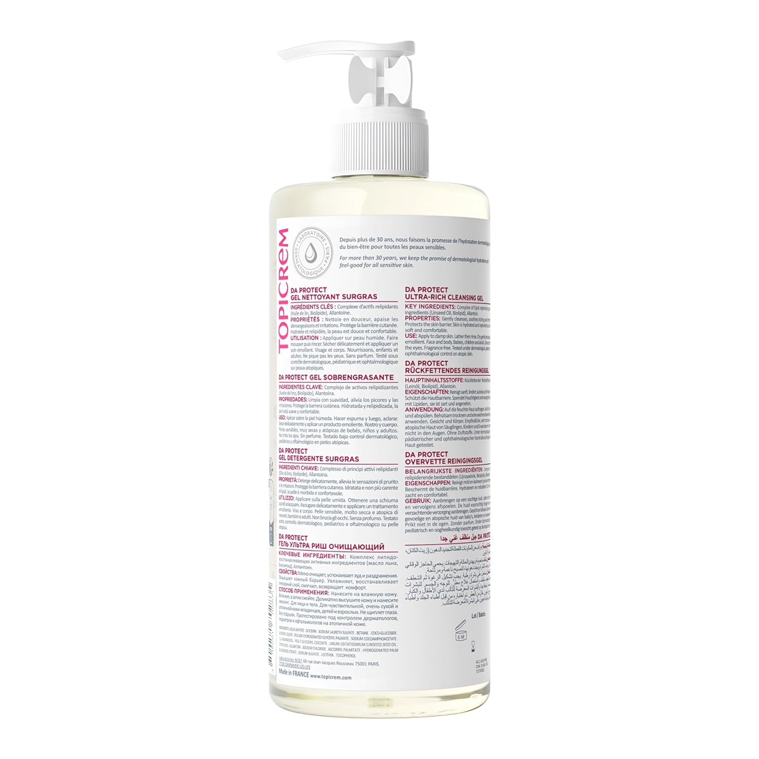 Topicrem Da Ultra Rich Cleansing Gel 500ml