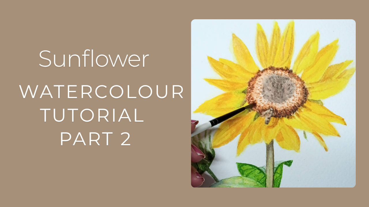 Sunflower Watercolour Tutorial 