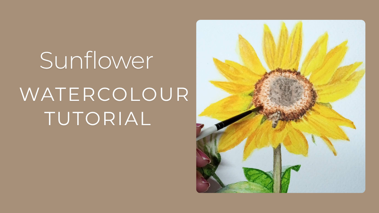 Sunflower Watercolour Tutorial