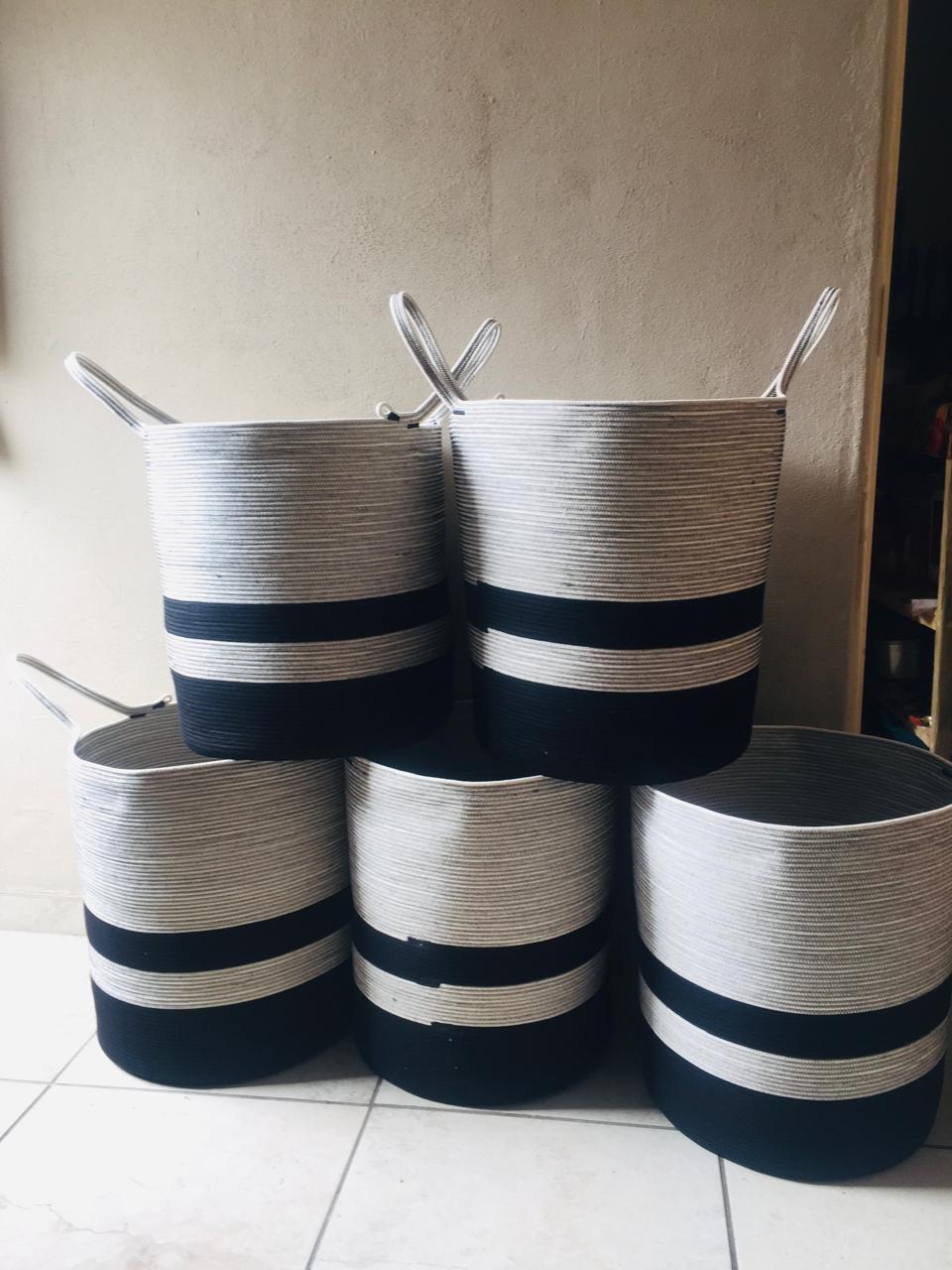 Liquorice Laundry Basket