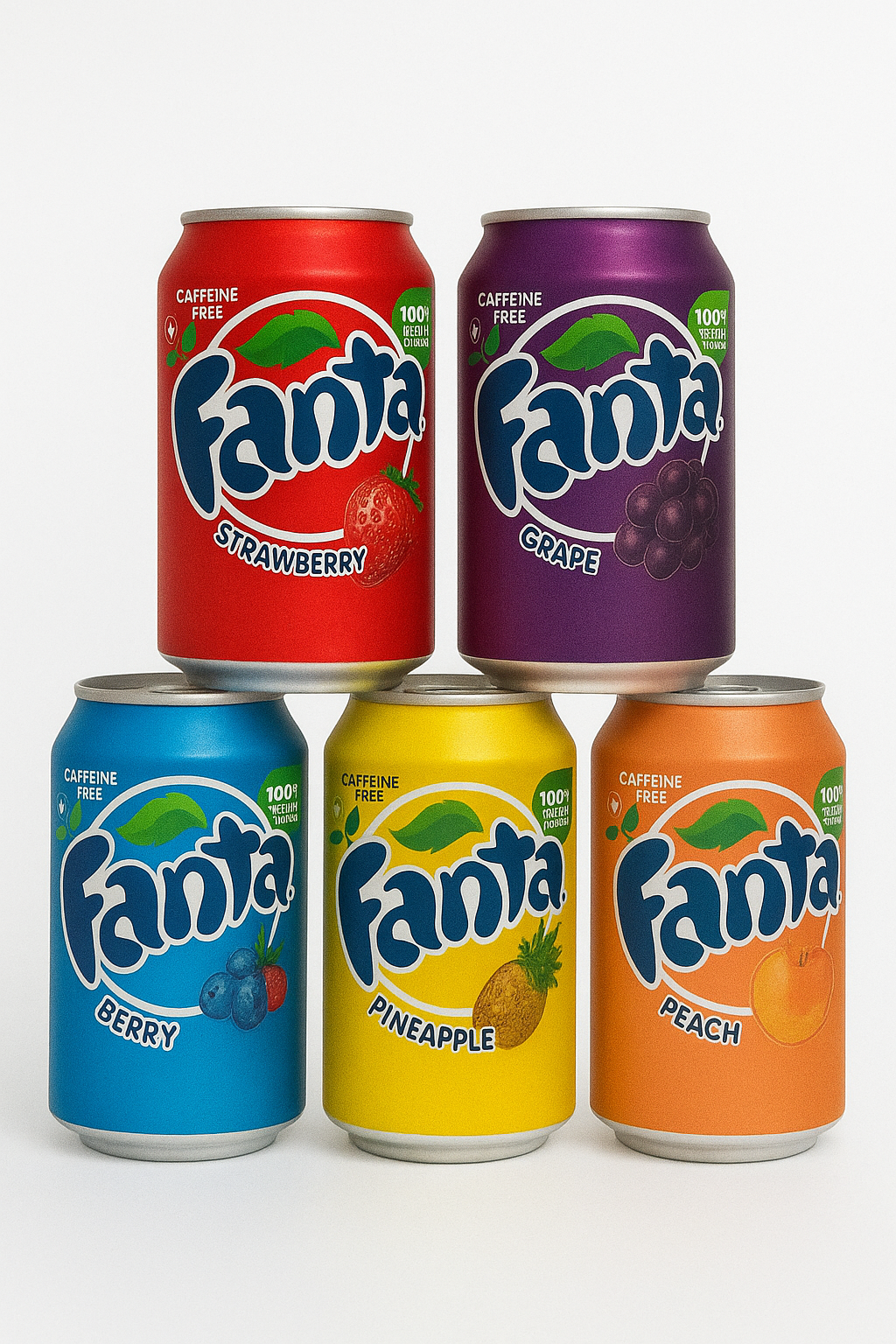 Fanta Box USA mit 5 verschiedenen Geschmacksrichtungen