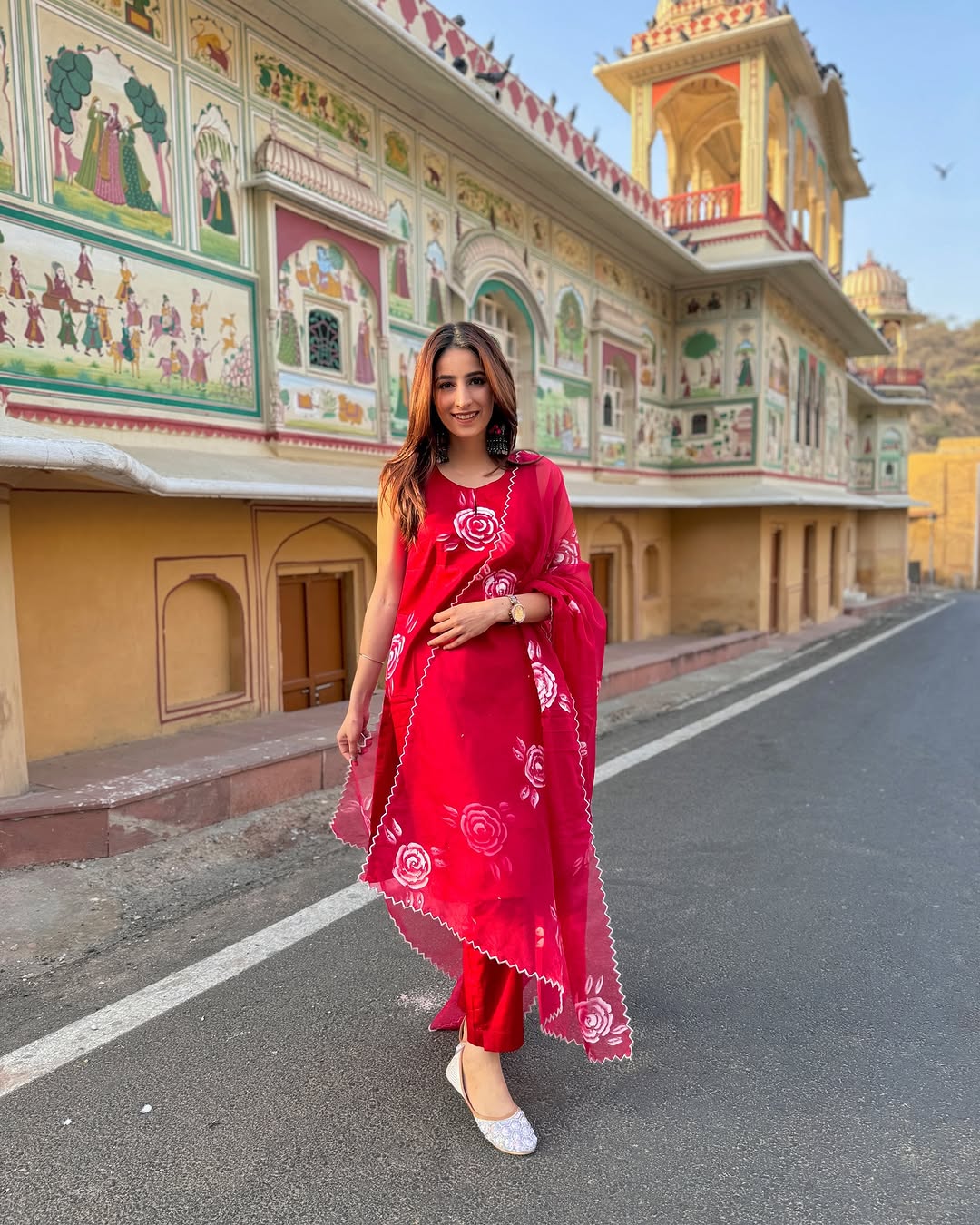 Red Ethnic Suit