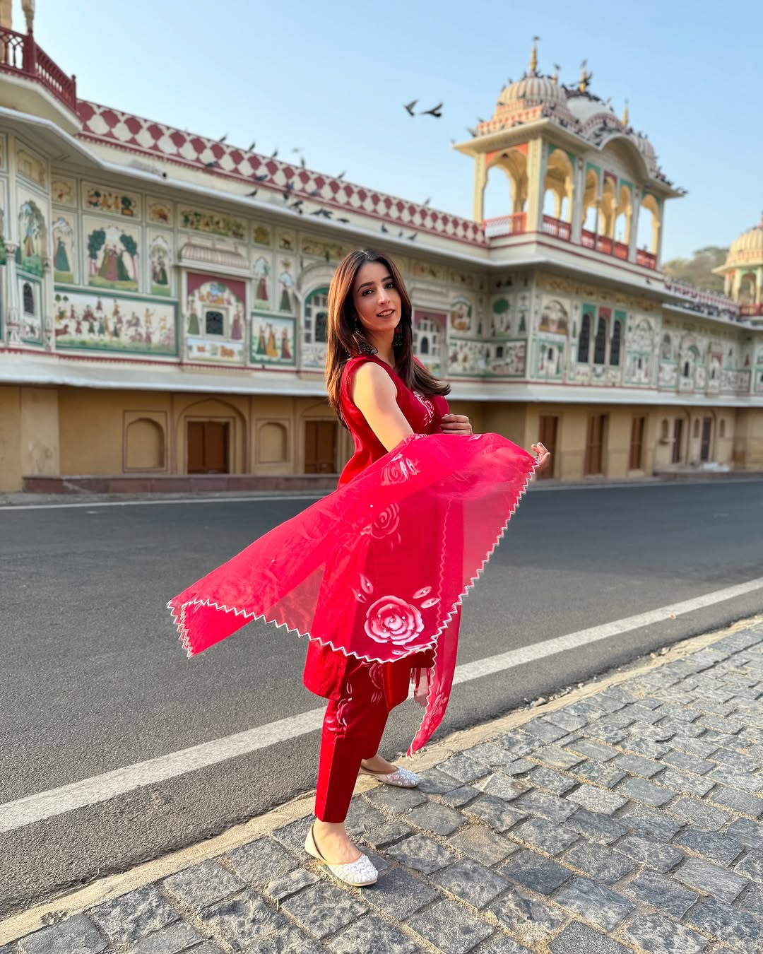 Red Ethnic Suit