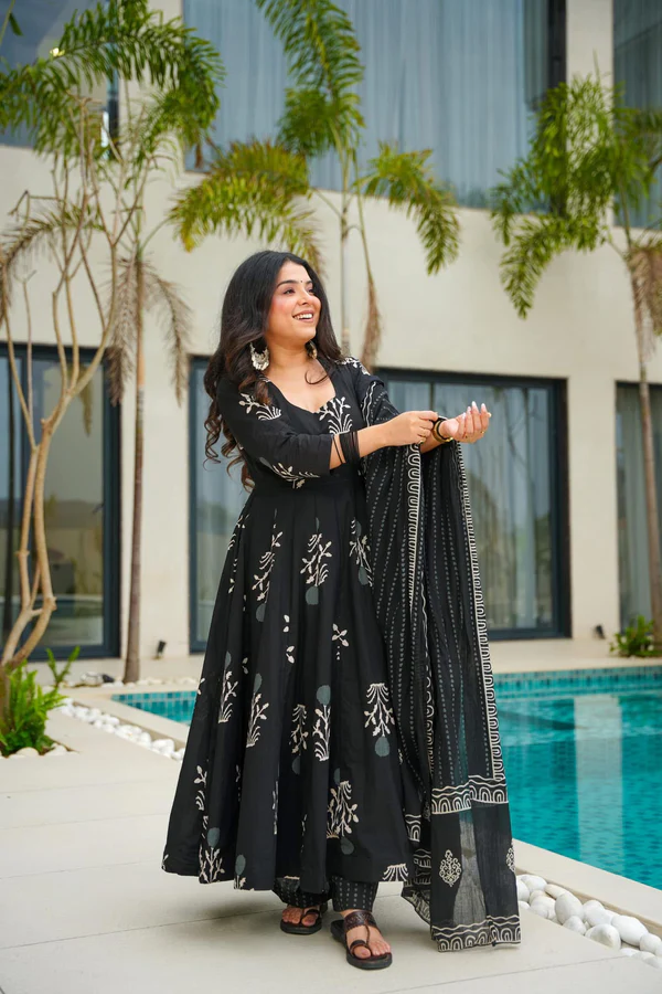 Black Anarkali Suit