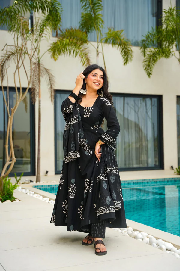 Black Anarkali Suit