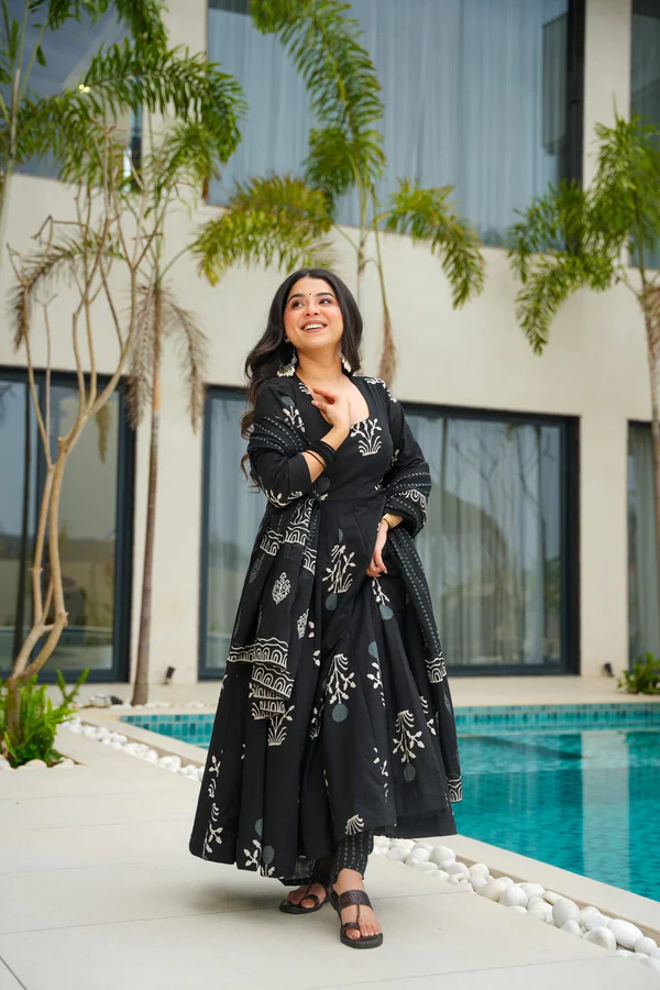 Black Anarkali Suit