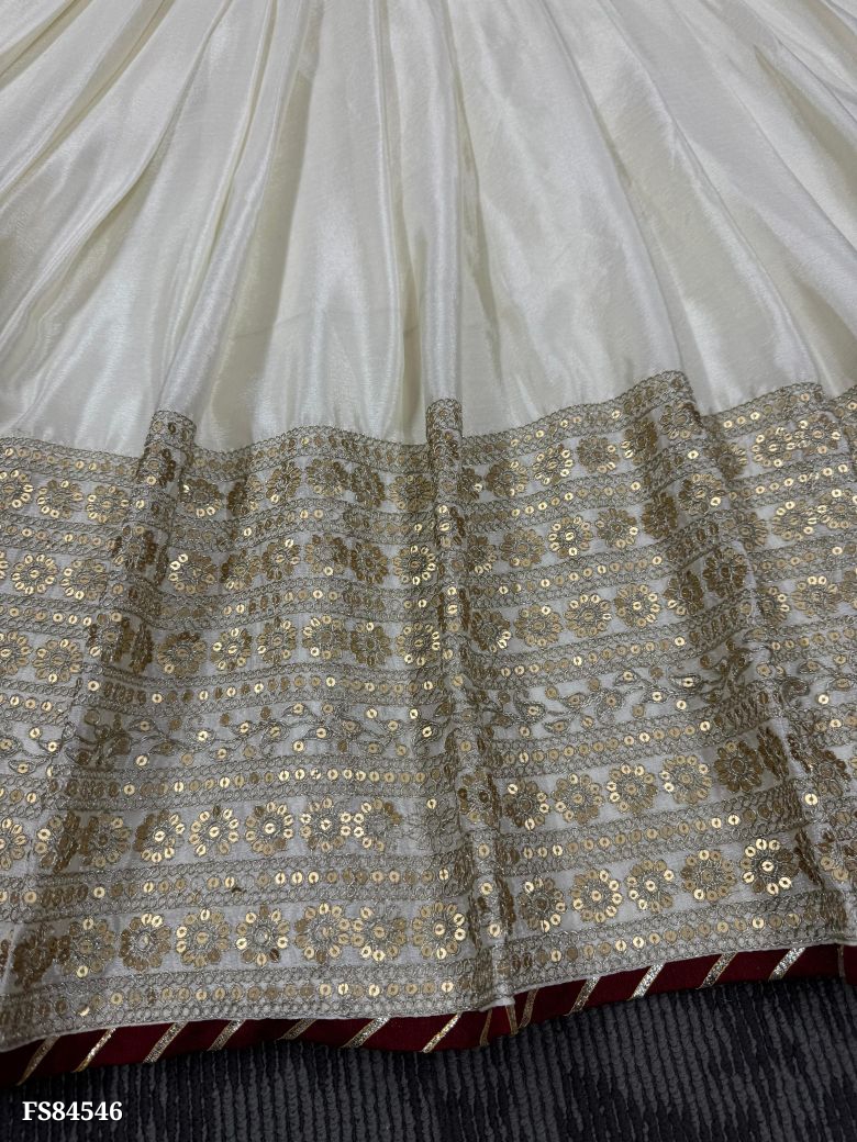 Elegant Tissue Silk Anarkali Gown 