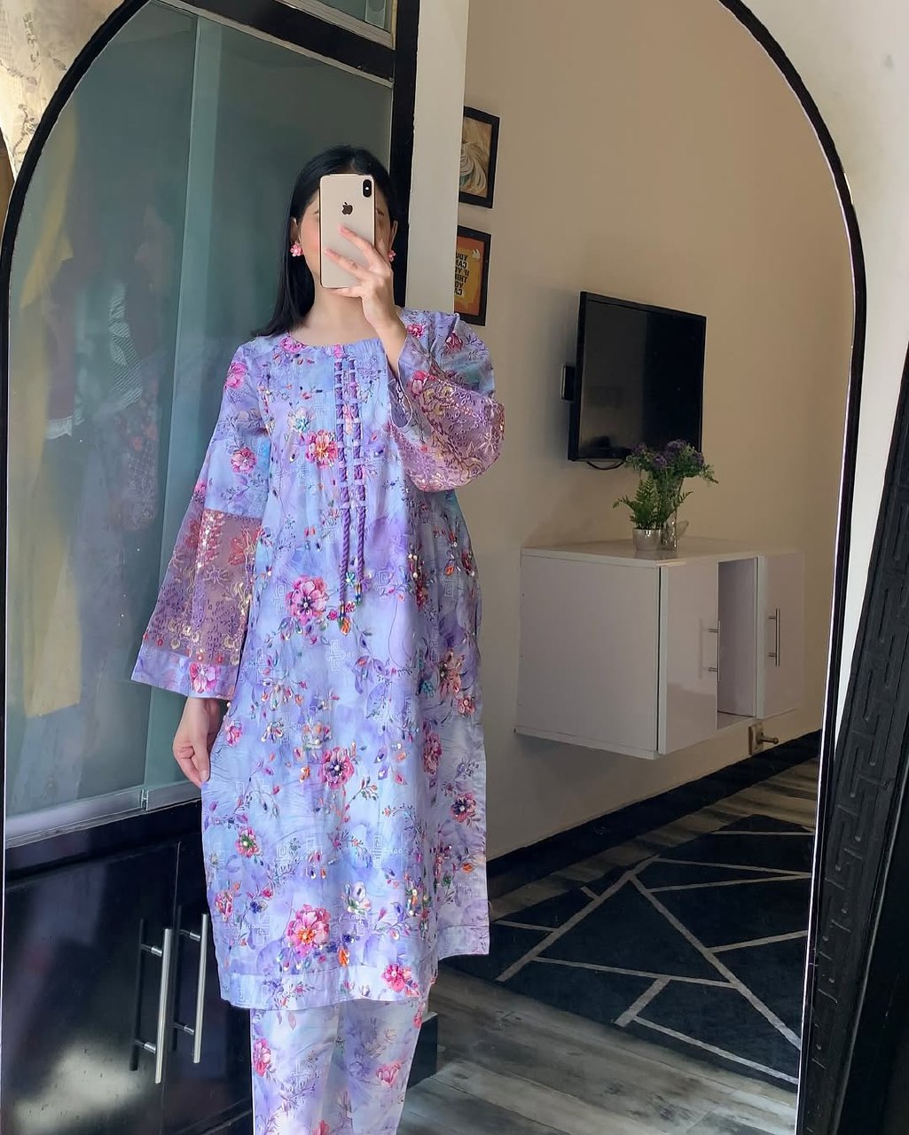 Floral Printed Pakistani suit 