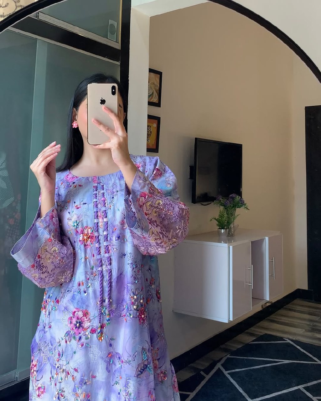 Floral Printed Pakistani suit 